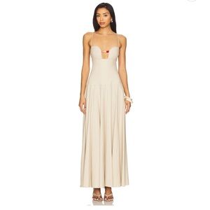 Lovers + Friends Cream Maxi Dress